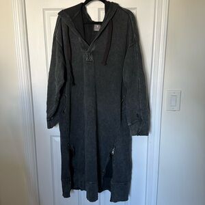 Free people hooded sweatshirt dress